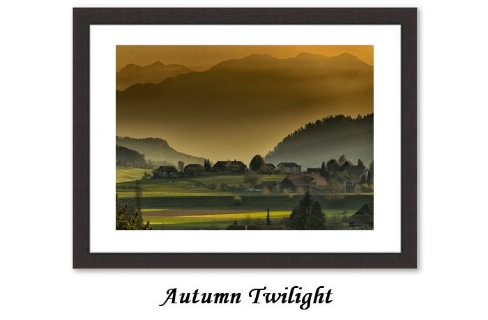 Autumn Twilight Framed Print
